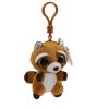 TY Beanie Boos - RUSTY the Raccoon  (Plastic Key Clip - 3 inch) (Mint)