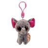 TY Beanie Boos - SPECKS the Grey Speckled Elephant (Plastic Key Clip) (Mint)