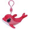 TY Beanie Boos - SURF the Pink Dolphin (Plastic Key Clip - 3 inch) (Mint)