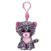 TY Beanie Boos - TASHA the Grey Leopard (Plastic Key Clip)