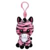 TY Beanie Boos - ZOEY the Pink Zebra (Plastic Key Clip)