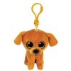 TY Beanie Boos - ZUZU the Brown Dog (Key Clip - 3 inch) (Mint)