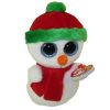 TY Beanie Boos - SCOOPS the Snowman (Red & Green Hat, Red Scarf) (Regular Size - 6 inch) (Mint)