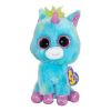 TY Beanie Boos - TREASURE the Blue Multicolored Unicorn (Regular Size - 7 inch) (Mint)