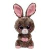 TY Beanie Boos - WOODY the Brown Bunny (Solid Eye Color) (Regular Size - 6 inch)  (Mint)