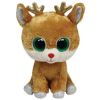 TY Beanie Boos - ALPINE the Reindeer (Silver Feet) (Medium Size - 9 inch) (Mint)