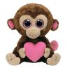 TY Beanie Boos - CASANOVA the Valentine Monkey (Medium Size - 9 inch)  (Mint)