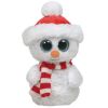 TY Beanie Boos - SCOOPS the Snowman (Medium Size - 9 inch)  (Mint)