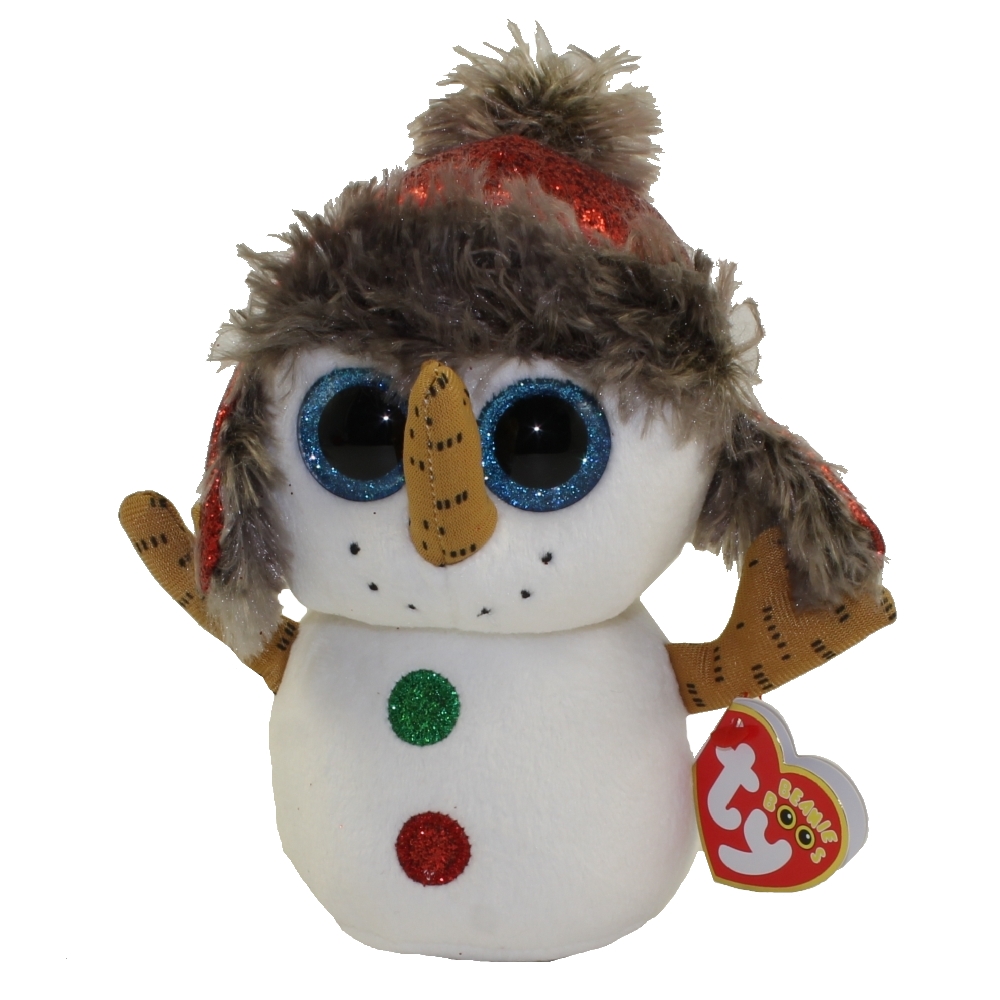 TY Beanie Boos - BUTTONS the Snowman (Regular Size - 6 inch) (Mint ...