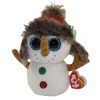 TY Beanie Boos - BUTTONS the Snowman (Regular Size - 6 inch) (Mint)