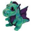 TY Beanie Boos - CINDER the Green Dragon (Regular - 6 inch) (Mint)