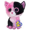 TY Beanie Boos - DAZZLE the Pink & Black Cat (Regular Size - 6 inch) (Mint)