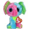 TY Beanie Boos - ELFIE the Multi-Color Elephant (Regular Size - 6 inch (Mint)