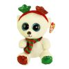 TY Beanie Boos - FROST the Christmas Polar Bear (Regular Size - 6 inch) (Mint)