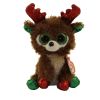 TY Beanie Boos - FUDGE the Reindeer (Glitter Eyes) (Regular Size - 6 inch) (Mint)