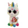 TY Beanie Boos - HARMONIE the Unicorn (Regular Size - 6 in) (Mint)