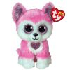 TY Beanie Boos - HUNK the Valentine's Husky Dog (Regular Size - 6 inch) (Mint)