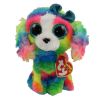 TY Beanie Boos - LOLA the Rainbow Dog (Regular Size - 6 inch) (Mint)