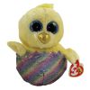 TY Beanie Boos - MEGG the Chick in Rainbow Egg Shell (Glitter Eyes) (Regular Size - 6 inch) (Mint)