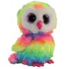 TY Beanie Boos - OWEN the Multicolor Owl (Regular Size - 7 inch) *New Bright Colors* (Mint)