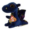 TY Beanie Boos - SAFFIRE the Blue Dragon (Regular Size - 6 inch) (Mint)