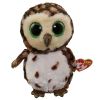 TY Beanie Boos - SAMMY the Brown Owl (Regular Size - 6 inch) (Mint)