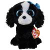 TY Beanie Boos - TRACEY the Black & White Dog (Regular Size - 6 inch) (Mint)