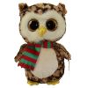 TY Beanie Boos - WISE the Owl (Regular Size - 6 inch) (Mint)