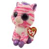 TY Beanie Boos - ZAZZY the Pink & Purple Zebra (Regular Size - 6 inch) (Mint)