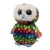 TY Beanie Boos - ARIA the Rainbow Owl (Glitter Eyes) (Medium Size - 9 inch) (Mint)