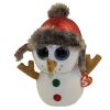 TY Beanie Boos - BUTTONS the Snowman (Medium Size - 9 in) (Mint)