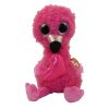 TY Beanie Boos - DAINTY the Flamingo with Heart (Glitter Eyes) (Medium Size - 9 inch) (Mint)