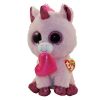 TY Beanie Boos - DARLING the Unicorn with Heart (Glitter Eyes) (Medium Size - 9 inch) (Mint)