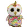 TY Beanie Boos - ENCHANTED the UniOwl (Glitter Eyes) (Medium Size - 9 inch) (Mint)