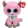 TY Beanie Boos - FIONA the Pink Cat (Medium Size - 9 inch) (Mint)