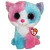 TY Beanie Boos - FIONA the Blue & Pink Cat (Medium Size - 9 inch) (Mint)