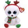 TY Beanie Boos - FROST the Holiday Polar Bear (Glitter Eyes)(Medium Size - 9 inch) (Mint)