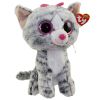 TY Beanie Boos - KIKI the grey Tabby Cat (Medium Size - 9 inch) (Mint)