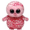 TY Beanie Boos - PINKY the Pink Owl (Medium Size - 9 inch) (Mint)