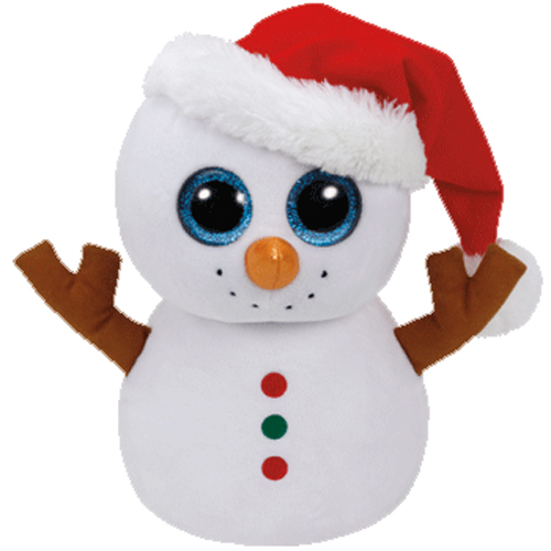 TY Beanie Boos - SCOOP the Snowman (Medium Size - 9 inch) (Mint ...