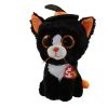 TY Beanie Boos - WITCHIE the Black & White Cat (Glitter Eyes) (Medium Size - 9 inch) (Mint)