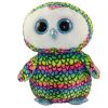 TY Beanie Boos - ARIA the Rainbow Owl (LARGE Size - 17 inch) (Mint)