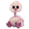 TY Beanie Boos - KENYA the Purple Ostrich (Glitter Eyes) (LARGE Size - 17 inch) (Mint)
