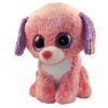 TY Beanie Boos - LONDON the Pink Puppy Dog (Glitter Eyes) (LARGE Size - 17 inch) (Mint)