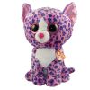 TY Beanie Boos - REAGAN the Leopard (Glitter Eyes) (LARGE Size - 17 inch) (Mint)