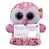 TY Beanie Boos - Peek-A-Boos - MILLY the Owl (4 inch - Phone Holder) (Mint)