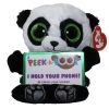 TY Beanie Boos - Peek-A-Boos - POO the Panda (4 inch - Phone Holder) (Mint)