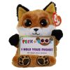 TY Beanie Boos - Peek-A-Boos - SLY the Fox (4 inch - Phone Holder) (Mint)