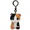 TY Beanie Boos - NIBBLES the Guinea Pig (Plastic Key Clip - 3 inch) (Mint)