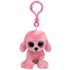 TY Beanie Boos - PRINCESS the Pink Poodle Dog (Plastic Key Clip - 3 inch) (Mint)